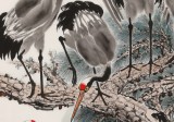 【已售】朱祖義 四尺《松鶴萬壽圖》 中國老子書畫院副院長