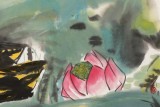 【已售】王永剛 四尺斗方《荷風(fēng)清遠(yuǎn)》 國家一級美術(shù)師（詢價）