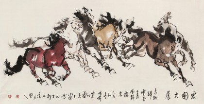 【已售】王向陽(yáng) 四尺《宏圖大展》中國(guó)美術(shù)家協(xié)會(huì)會(huì)員（詢(xún)價(jià)）