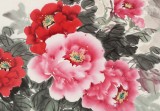 【已售】梁景欣 三尺《花開富貴》青大美院學院派畫家
