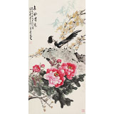 【已售】梁景欣 三尺《春風得意》青大美院學院派畫家