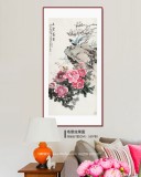 梁景欣 四尺《玉堂富貴》 青大美院學院派畫家
