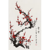 何華賢 四尺三開《含雪》 潁淮書畫名家