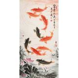 【已售】周升達 三尺《富貴久魚》 中國畫院國畫組長（詢價）