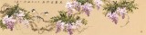 【已售】皇甫小喜 四尺對開《花蔓宜陽春》 河南著名花鳥畫家