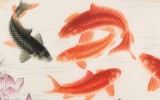 【已售】周升達 四尺《富貴久魚》 中國畫院國畫組長（詢價）