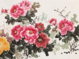 【已售】梁景欣 小六尺《花開富貴》 青大美院學院派畫家