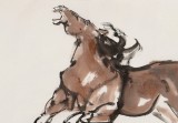 （詢價）王向陽 四尺《雄風萬里》中國美術家協會會員