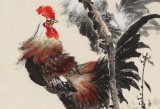 【已售】鄒本財(cái) 三尺《雄雞一唱天下白》 公主嶺市美協(xié)常務(wù)副主席