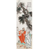 【已售】曹建濤 小四尺《菩提本無樹》獨具特色水墨人物畫家
