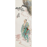 曹建濤 小四尺《羅漢圖》獨具特色水墨人物畫家