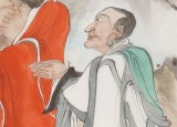 【已售】曹建濤 小四尺《菩提本無樹》獨(dú)具特色水墨人物畫家