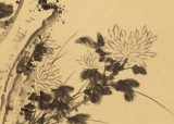 吳顯剛 四尺三開《東籬霜菊圖》 貴州七星關美協主席
