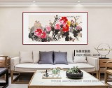 黃藝 四尺《花開富貴》 吉祥家居風水畫