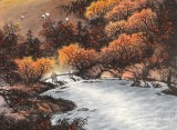 張慧仁 四尺《秋居圖》 廣西山水畫家協會常務理事
