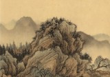 【已售】吳顯剛 四尺三開《堤柳含新雨 魚梁駐晚煙》 貴州七星關(guān)美協(xié)主席
