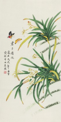 【已售】凌雪 三尺《君子清風(fēng)》 北京美協(xié)會(huì)員