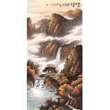 張慧仁 四尺《金秋晴嵐圖》 廣西山水畫家協會常務理事