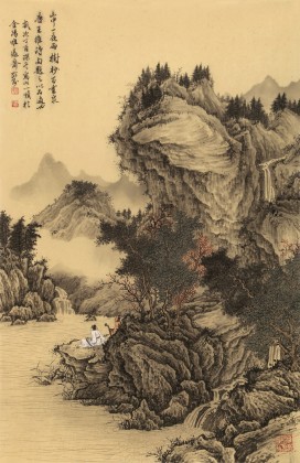 【已售】吳顯剛 四尺三開《山中一夜雨 樹杪百重泉》 貴州七星關(guān)美協(xié)主席
