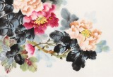 【已售】侯樹堂 四尺斗方《春詠》 山西繁峙美術家協會理事