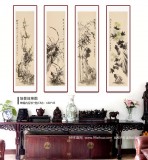 【已售】何華賢 四條屏《四君子》 潁淮書畫名家