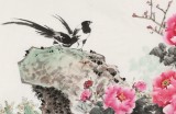 【已售】梁景欣 六尺《春風得意》 青大美院學院派畫家
