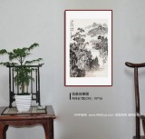 庾超然 四尺三開《秋江歸帆圖》 黃鶴樓書畫院院長(zhǎng)
