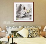 【已售】南海禪寺 妙林居士 四尺斗方《荷香悠遠(yuǎn)》