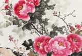 【已售】梁景欣 六尺《滿堂富貴》 青大美院學(xué)院派畫家