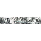 張春奇 2.8米水墨長(zhǎng)卷《漓江春雨》 徐悲鴻紀(jì)念館藝術(shù)中心理事（詢價(jià)）