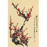 何華賢 四尺三開《梅花香自苦寒來》 潁淮書畫名家