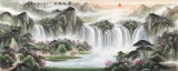【已售】張宏達 小八尺《春山旭日》