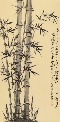 何華賢 四尺《咬定青山不放松》  潁淮書畫名家