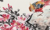 【已售】曲逸之 四尺《錦上添花》 河南省著名花鳥畫家