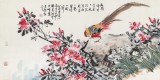 【已售】曲逸之 四尺《錦上添花》 河南省著名花鳥畫家