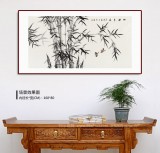 何華賢 四尺《竹報平安》 潁淮書畫名家