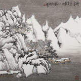 王永剛 四尺斗方《迎雪訪友圖》 國家一級美術師