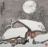 王永剛 四尺斗方《老屋》 國家一級美術師（詢價）