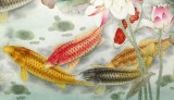 【已售】趙逸梅 四尺《連年有余》 著名工筆畫家