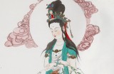 【已售】曹建濤 四尺《觀世音菩薩》 精品