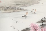 【已售】劉金河 作品《春訊》中國美術(shù)家協(xié)會會員