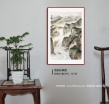 【已售】劉金河 作品《巴水激流》中國美術家協會會員