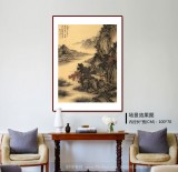 【已售】吳顯剛 《幽谷聽泉》貴州七星關美協主席