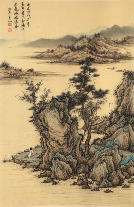 【已售】吳顯剛 《春山觀景》貴州七星關美協主席