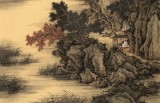 【已售】吳顯剛 《幽谷聽泉》貴州七星關美協主席