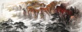 【已售可訂制】李碧峰 小八尺《秋山鳴泉圖》 中國書畫家協會理事