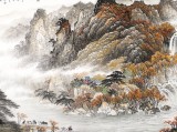 【已售】李碧峰 小八尺《金秋放牧圖》 中國書畫家協會理事