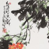 王永剛 吉祥水墨《春江魚戲》 國家一級美術師（詢價）