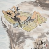 【已售】王永剛 禪意水墨《高臥圖》 國家一級美術師（詢價）