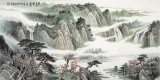 【已售】廖崧越 四尺《云生幽壑南浦灣》 廣西桂林美協會員